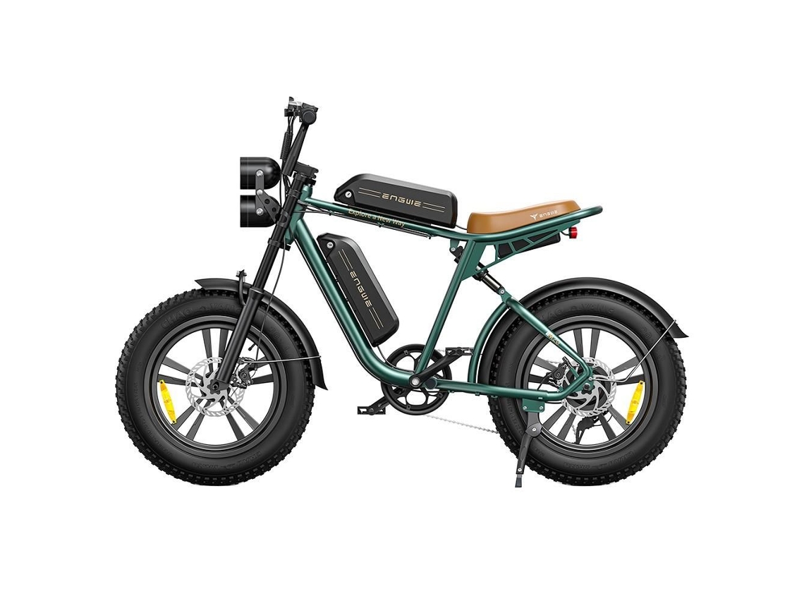 Bicicleta eléctrica M20 26Ah Motor 750W Doble batería 1248Wh Alcance 120Km Verde ENGWE