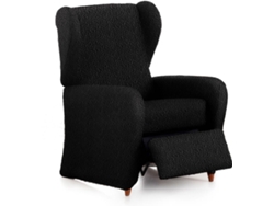 Funda Multielástica para Sillón Relax MILICA Tejido Adaptable Spongy Negro