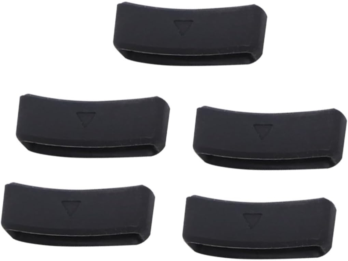 Juego de 5 anillos de silicona para correas de reloj, accesorio de repuesto flexible y duradero Gokoco