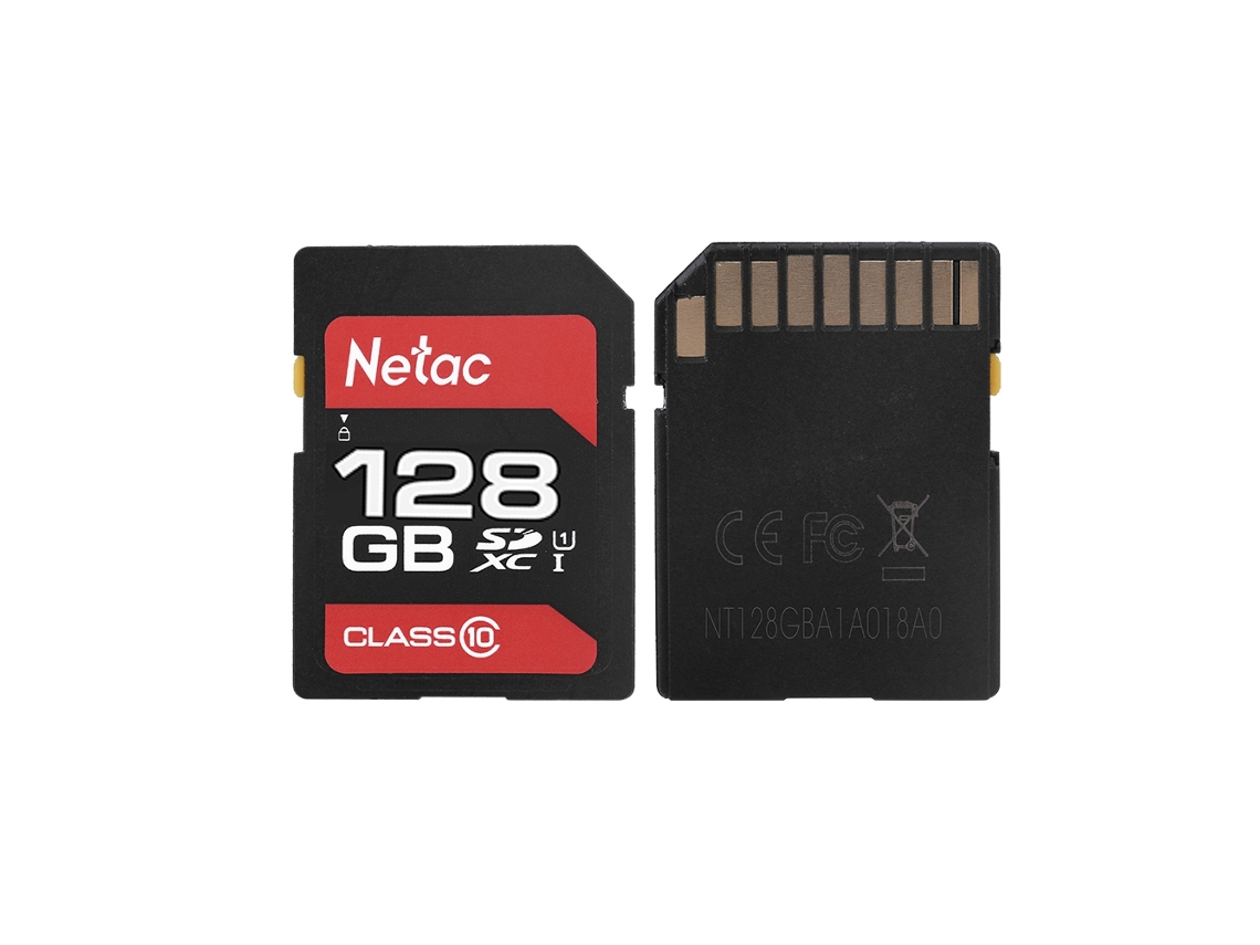 Tarjeta De Memoria Netac Sd Uhs-i U1 Class10 80mb/s 128gb Technology Red