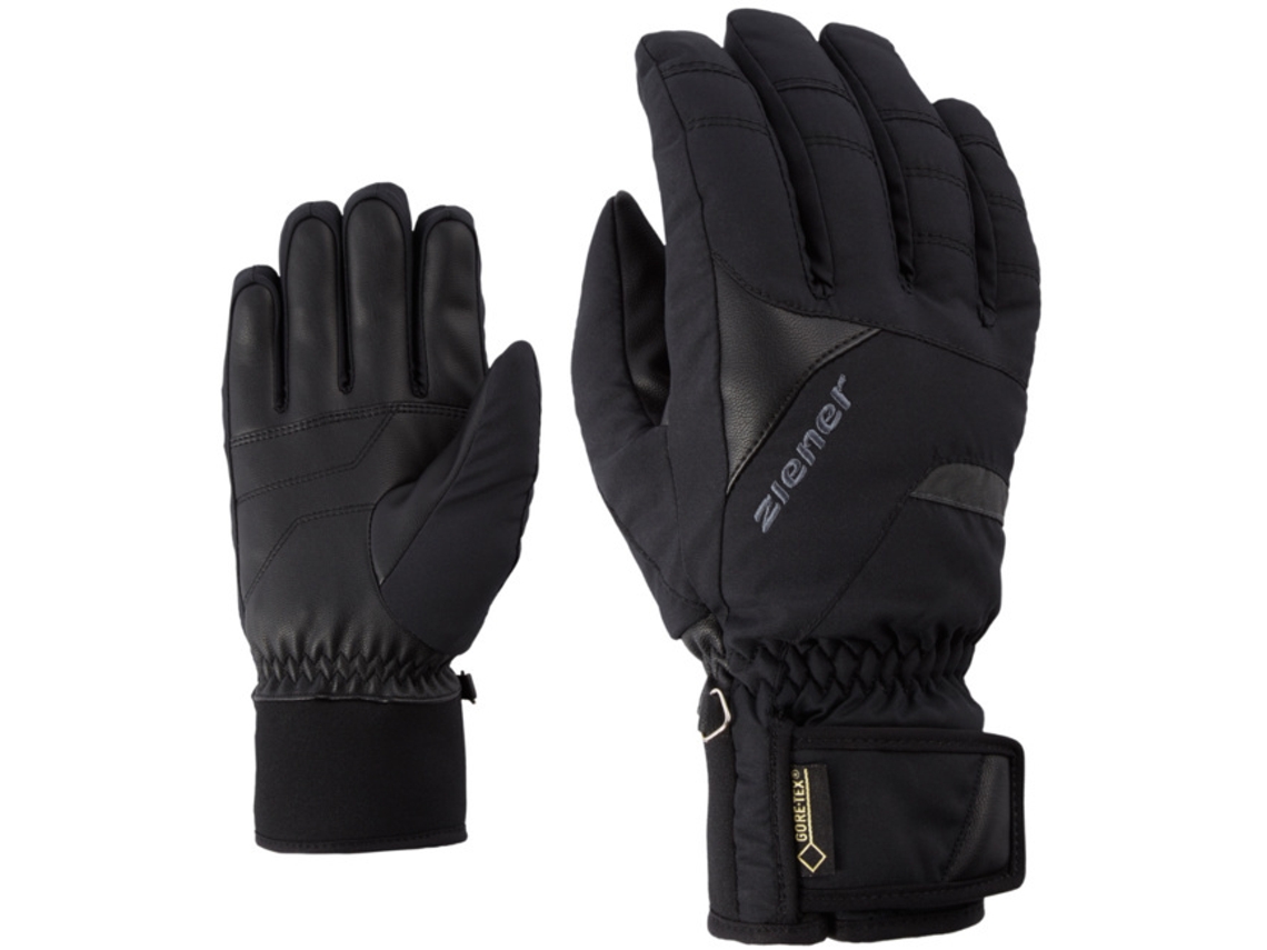 Guantes para Esquí ZIENER (Unisex - Negro - Talla 10,5)