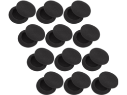 Almohadillas Redondas Elásticas Para Las Orejas, Paquete De 50 Unidades, Espuma Viscoelástica Negra.
