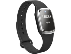 Pulsera Repelente De Mosquitos Ultrasónica Con Carga Usb, Resistente Al Agua Y Reloj Digital Para Niños Y Adultos (negra)