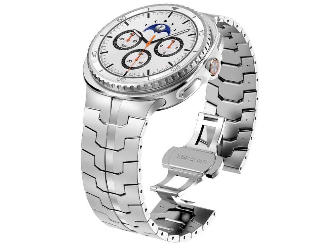 Pulsera para Samsung Galaxy Watch 8 / 8 Classic - Acero inoxidable con cierre de mariposa clásico