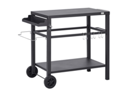 Carro de Cocina BELIANI Staletti Acero Negro 60X115X83