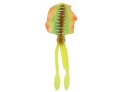 Señuelo Artificial De Calamar Luminoso Con Ojos 3d Para Pesca En Agua Salada - Amarillo Y Verde