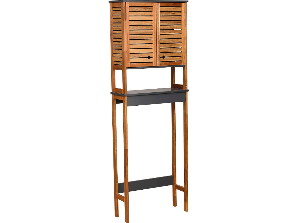 Acacia Mdf Mueble Bajo Lavabo 2 Puertas Con Repisa Element TENDANCE