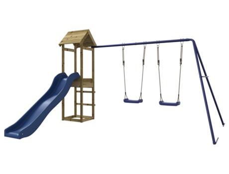 Parque Infantil De Exterior VIDAXL Marrón Madera