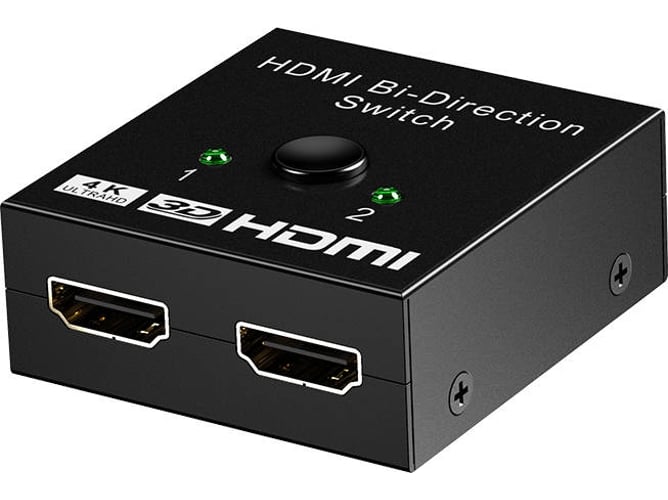 Conversor HOWEI HDMI Switch 2 in 1 1080P Switch Support 4K (Negro)