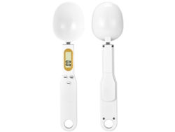 Cuchara Balanza Digital 500g Recargable Usb - Blanca, Con Cable De Carga, Precisión 0.1g Para Cocina