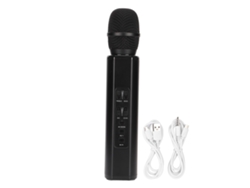 Micrófono Inalámbrico Bluetooth Portátil K6 Con Altavoz Para Pc Y Smartphones - Negro