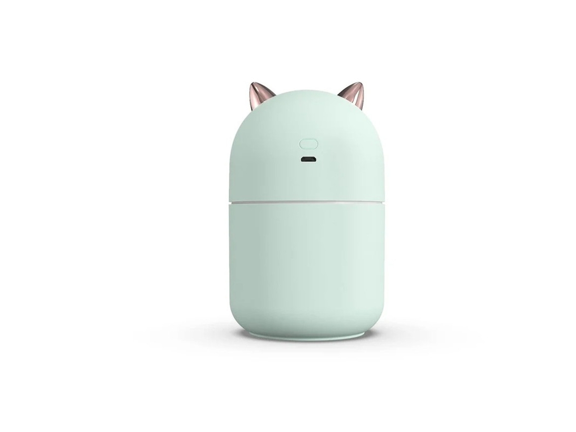 Humidificador Portátil 300ml Neblina Fría Luz Nocturna Yizhood Verde