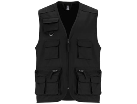 Chaleco para Unisex ROLY Multibolsillos Laboral Negro (Talla: L)