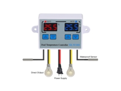 Termostato Digital Doble 2 En 1 Con Sondas Impermeables Para Acuario, Refrigerador, Calentador Y Congelador.