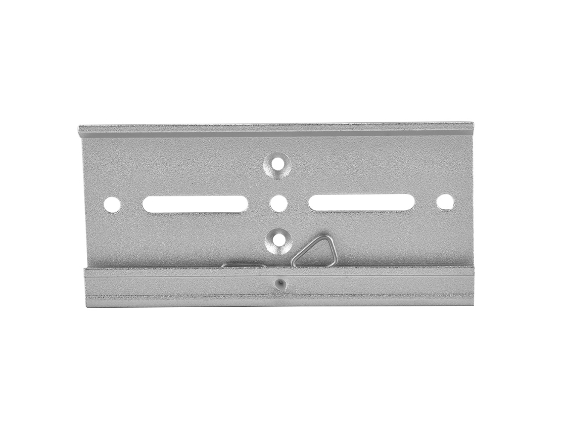 Abrazadera fija para riel DIN de aluminio de 35 mm, clip para montaje de relés