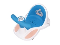 Banco De Baño Para Bebés Con 4 Ventosas Antideslizantes, Cómodo Soporte Lumbar, Color Azul.