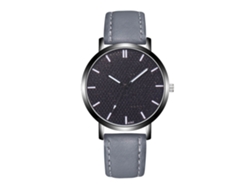 Reloj Casual De Moda Para Hombres Zhoulianfa De Cuarzo Con Correa De Cuero Gris
