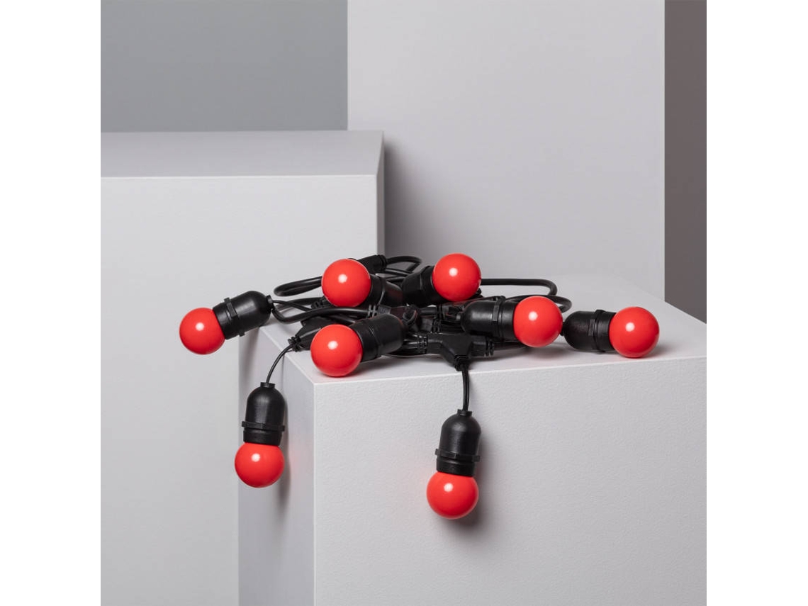Guirnalda LEDKIA (Rojo - ABS - 550 cm)