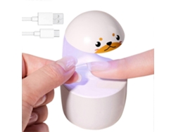 Mini lámpara LED para uñas, lámpara de curado UV con diseño de dibujos animados para esmalte en gel/pegamento para extensiones postizas, secador USB portátil para mujer GOKOCO
