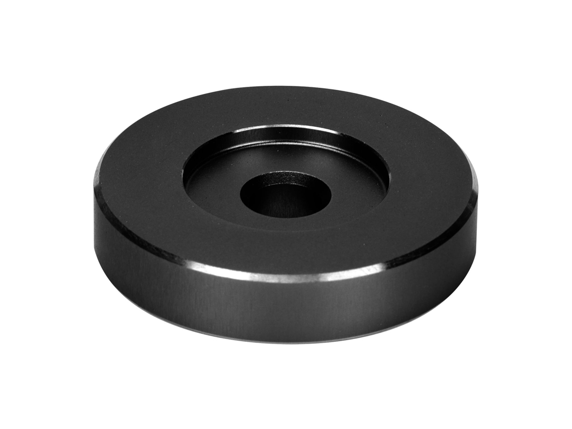 Adaptador Para Tocadiscos De 45 Rpm Para Discos De Gran Diámetro, Abrazadera De Aluminio Negro Para Vinilo.