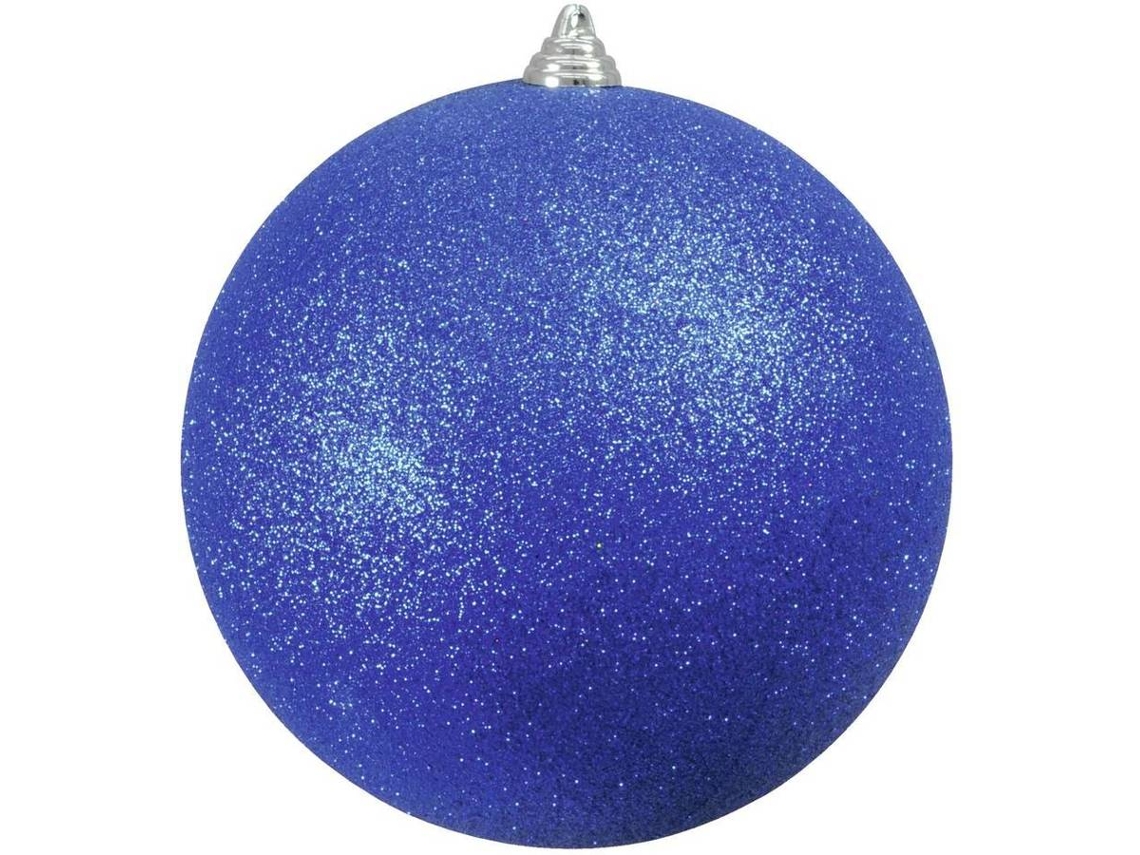 Bola de Navidad EUROPALMS Glitter (Azul - 20 cm)