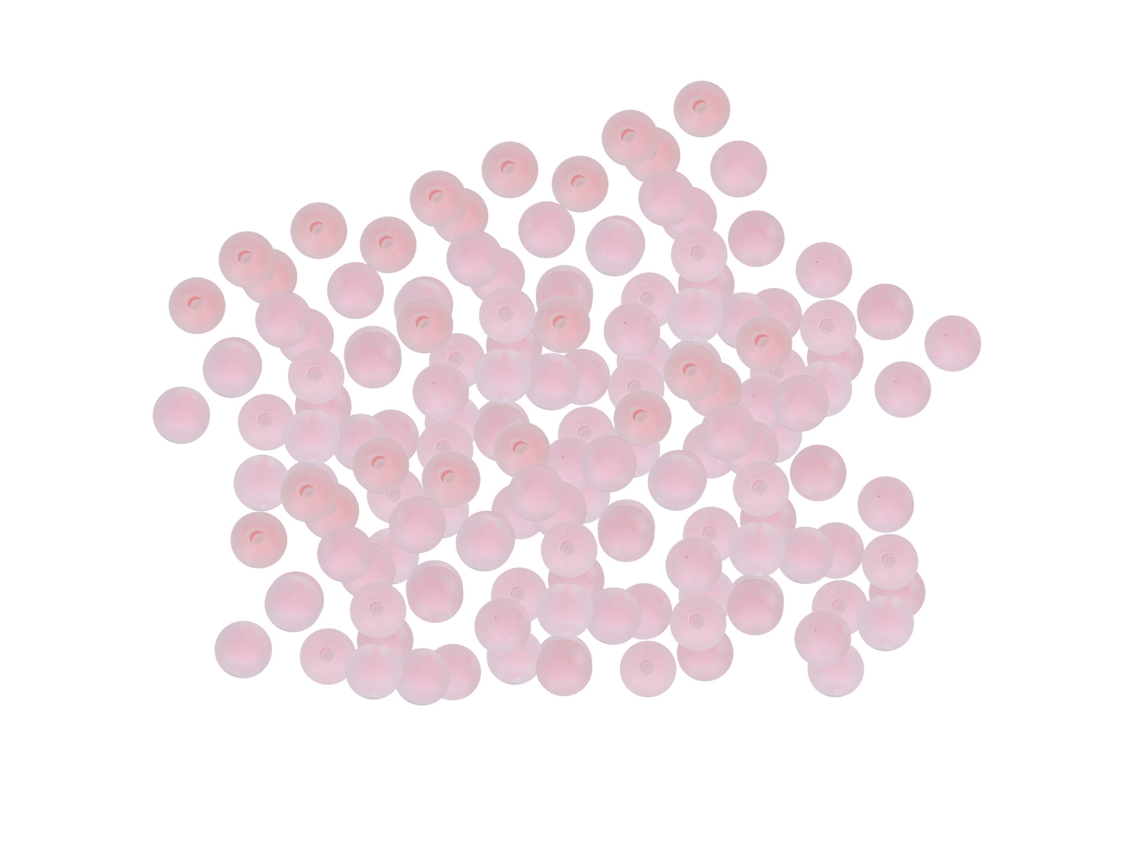 Cuentas De Resina Mate De 8 Mm, Color Rosa, Para La Creación De Pulseras, Collares Y Accesorios De Joyería (500 G).