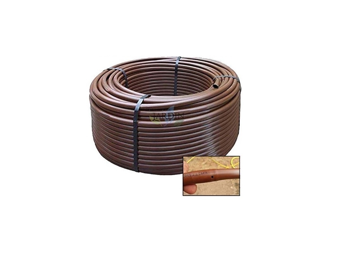Tuberia Riego Por Goteo 16mm | Tubo Con Goteros Cada 33 Cm | Tuberia Goteo 16 Mm 100 Metros Marrón Suinga