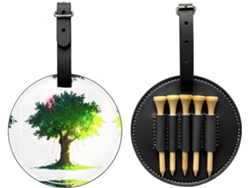 Bolsa para tees de golf Big Tree In The Sun, negra | Sin marca