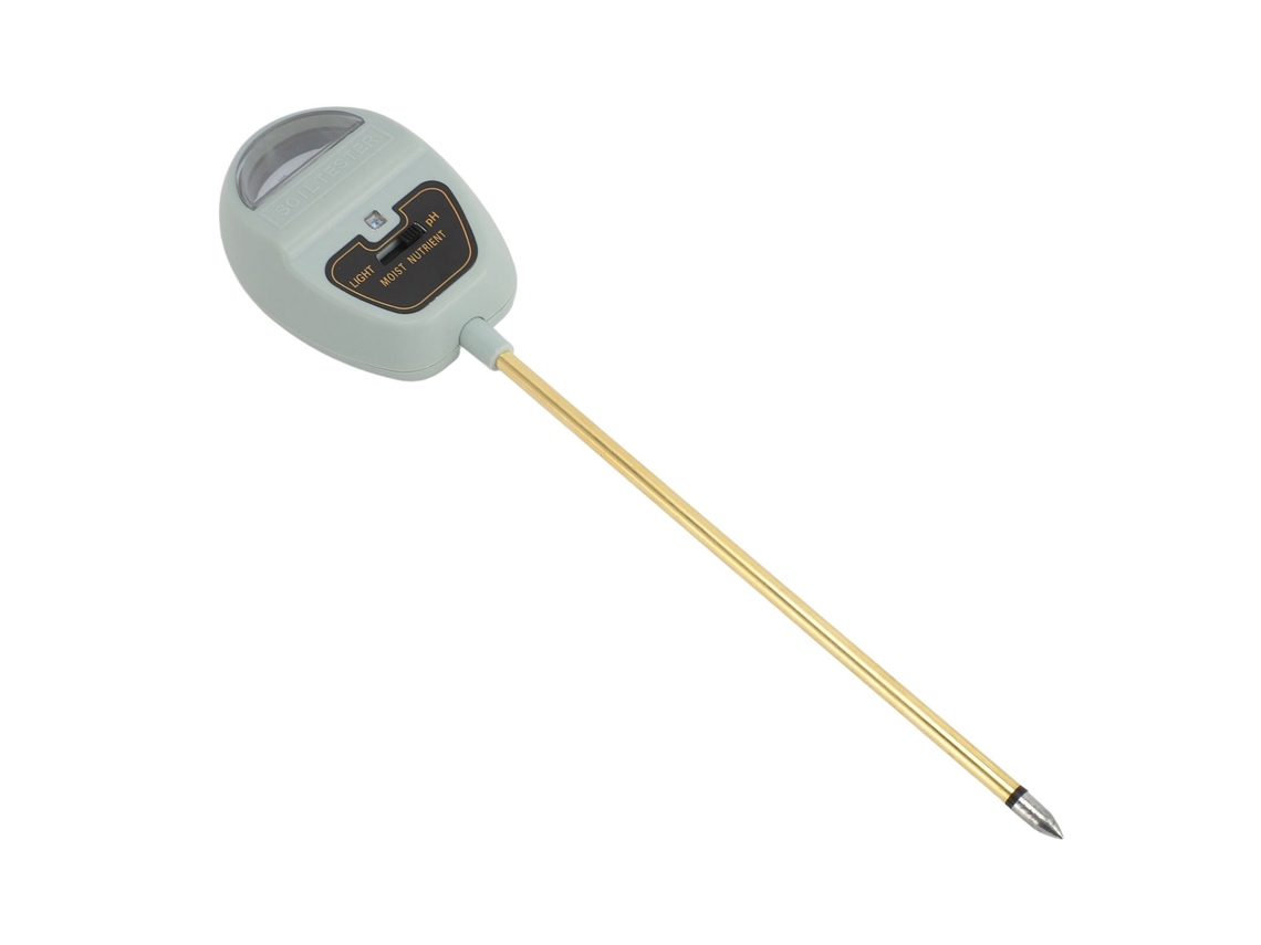 Medidor De Suelo Profesional 4 En 1 Para Humedad, Ph, Luz Y Fertilidad: Análisis Precisos.