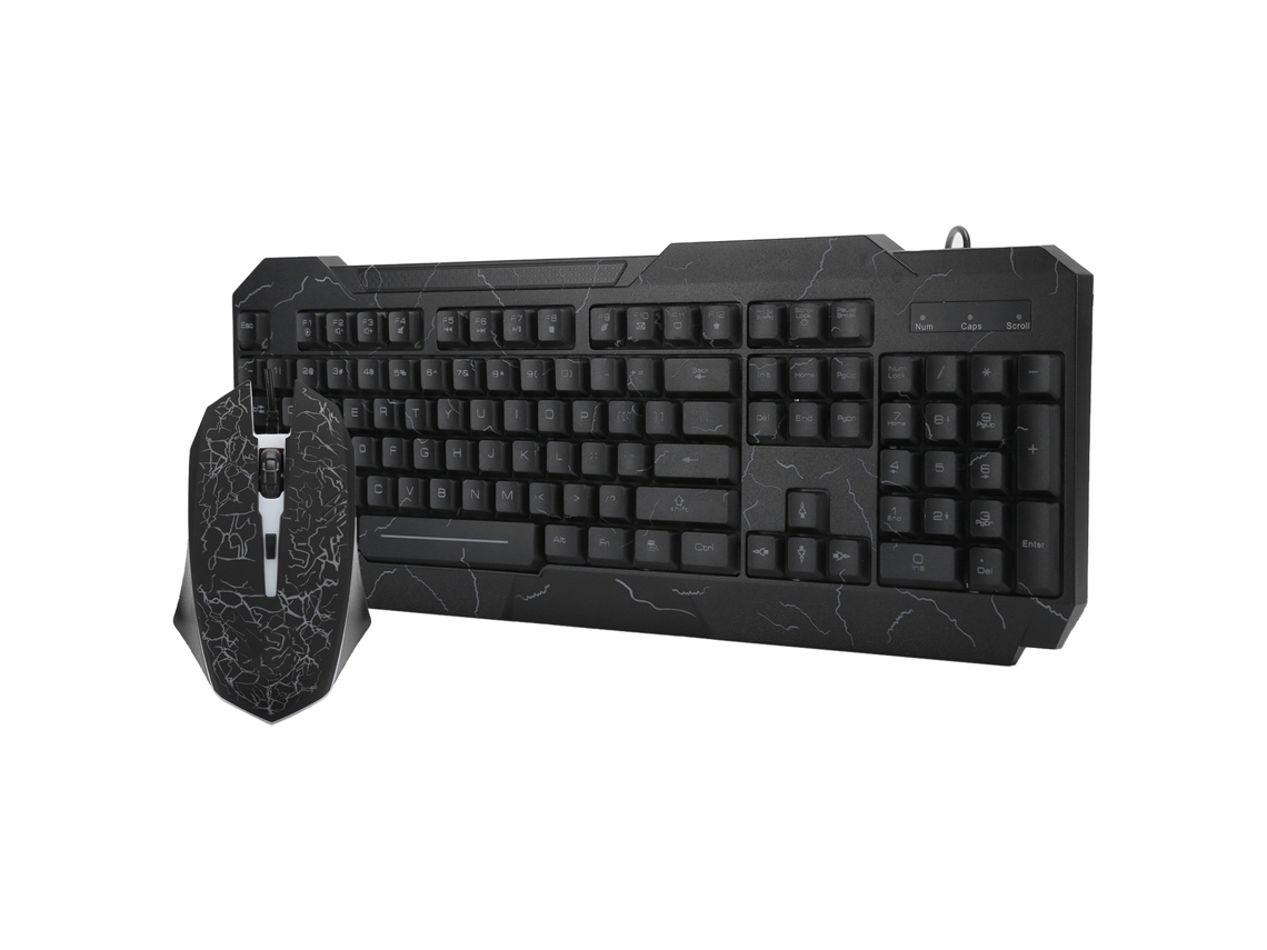 Conjunto de teclado y ratón mecánicos para juegos con cable D620