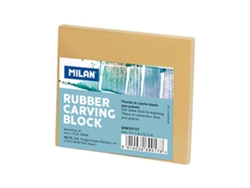 Placa Gravura Tamanho Pequeno Rubber Carvingr Block 9X7.8X0.7 Cm Transparentemilan