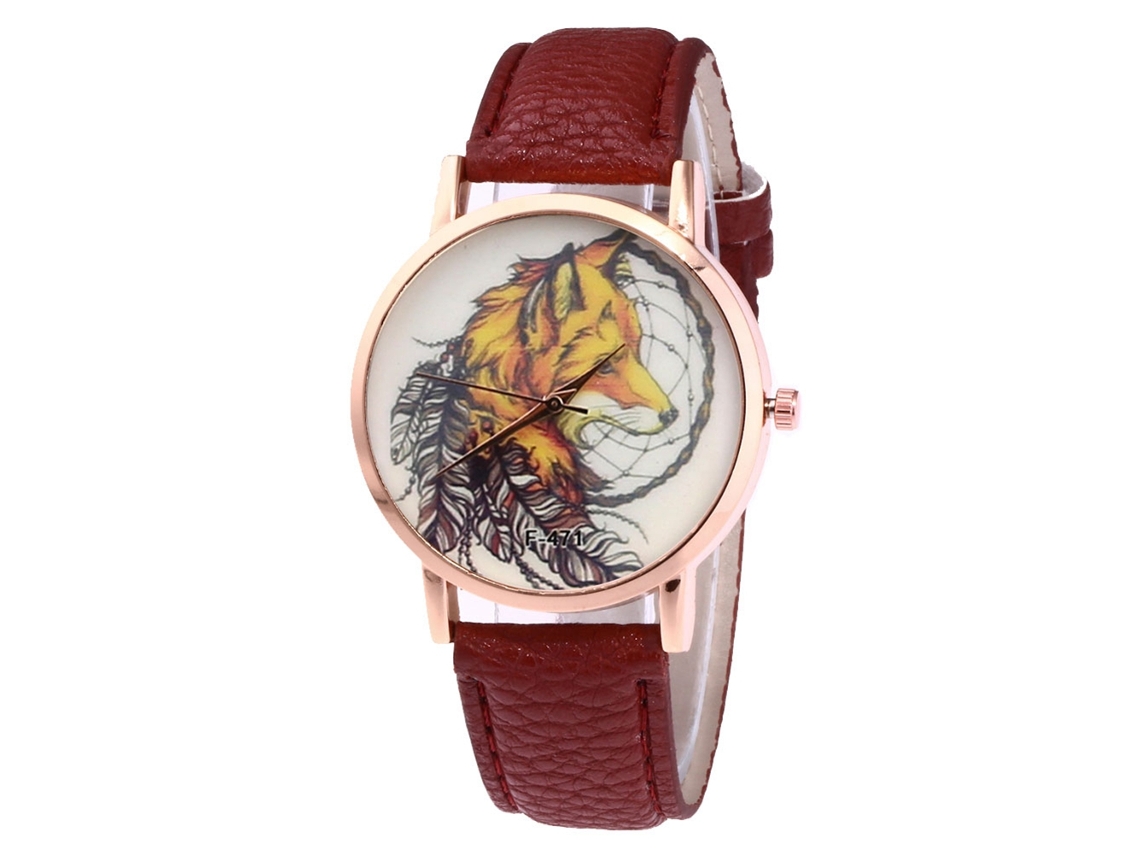 Reloj De Pulsera De Cuarzo Informal Zhoulianfa Para Hombre Y Mujer (marrón Oscuro)