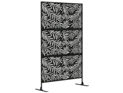 Panel Decorativo Exterior De Acero Con Recortes Que Imitan Ramas De Sauce Negro.