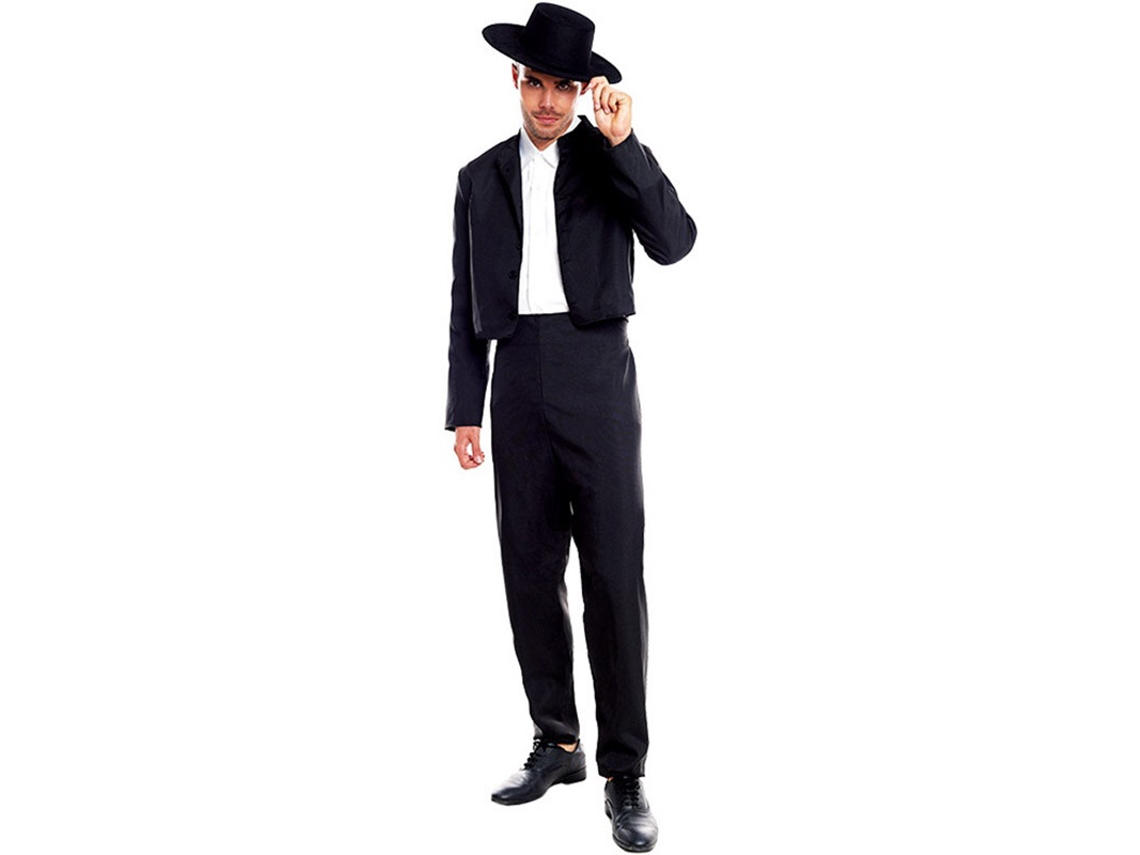 Disfraz de Hombre PARTILANDIA elegantes cordobeses negros (Tam.: S)