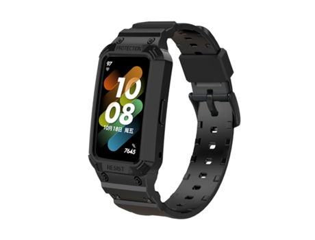 Correa de reloj inteligente para Huawei Band 7/6 / Honor Band 6 Correa de reloj de TPU incorporada (negro)
