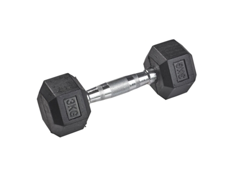 Mancuerna de goma hexagonal TANGA SPORTS