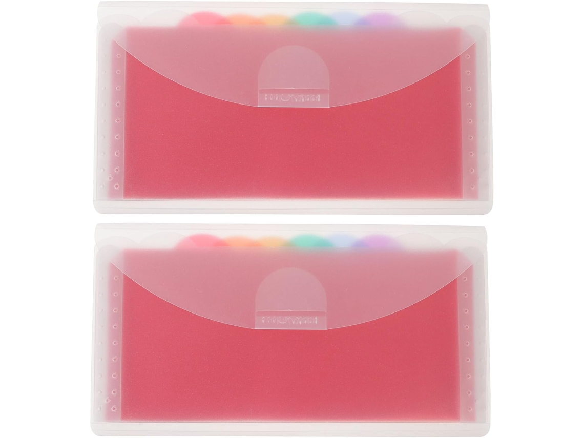 Carpeta de acordeón expandible de 2 piezas con compartimentos GOKOCO