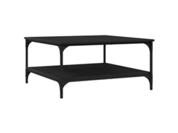 Maison Exclusive - Mesa De Café Roble Negro 80 X 80 X 40 Cm Madera Contrachapada