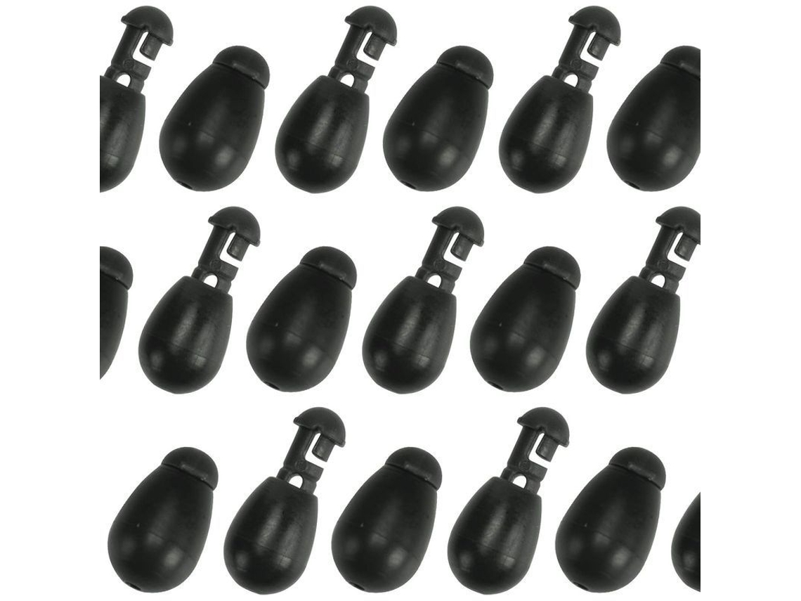 Perlas De Impacto Instantáneo Conectores De Pesca De Cambio Rápido Negras 50 Piezas