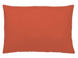 Funda de Almohada NATURALS Funda Almoahda Lisa Ginger Extra Fabricado Algodón Naranja (45x90)