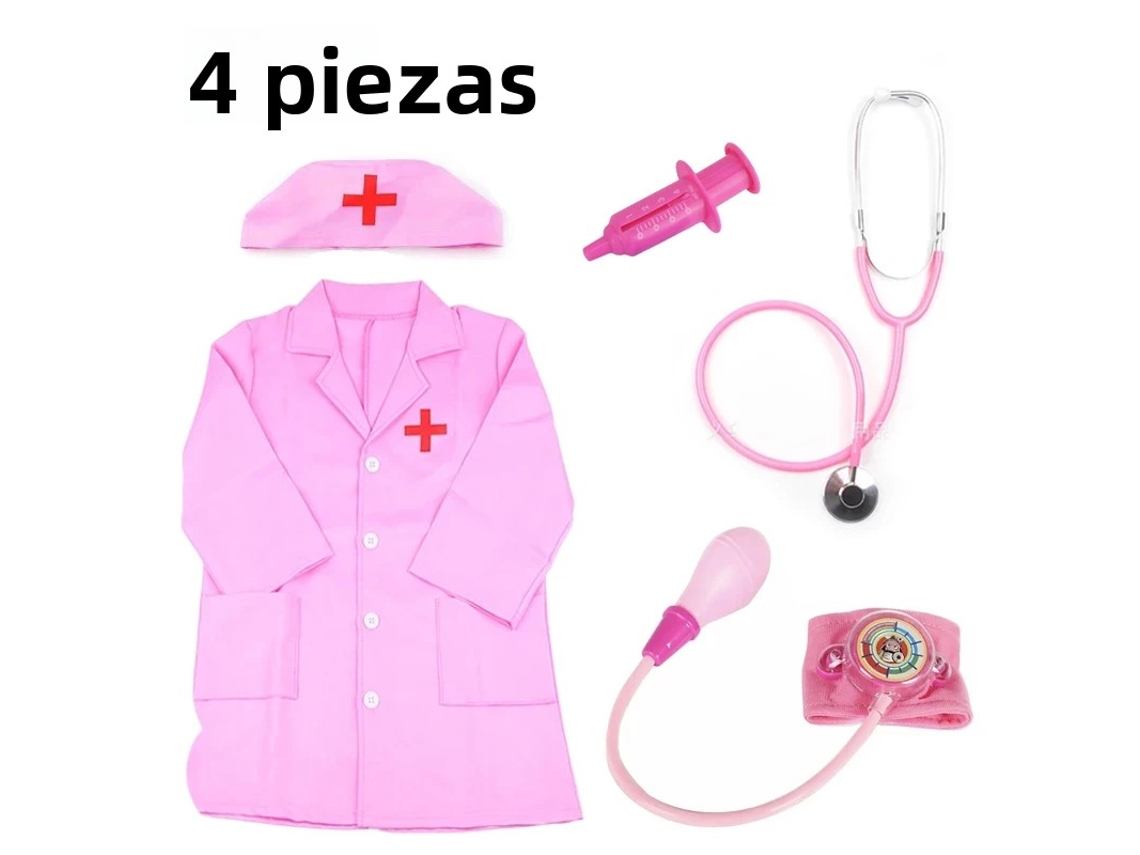 Rompecabezas de médico infantil de Mdug (rosa, 4 piezas)