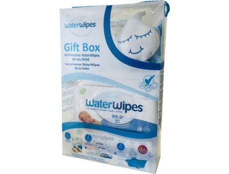 Pack de Toalhitas e Fralda de Pano WATERWIPES Bio Gift Box Dropi (Pack Toalhitas WaterWipes BIO 28 un + Toalhitas WaterWipes BIO 60 un + 1 Fralda...