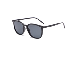 Gafas De Ciclismo Unisex Cuadradas (negras), Estilo Retro Y2k, Con Degradado Gris Y Protección Uv400.