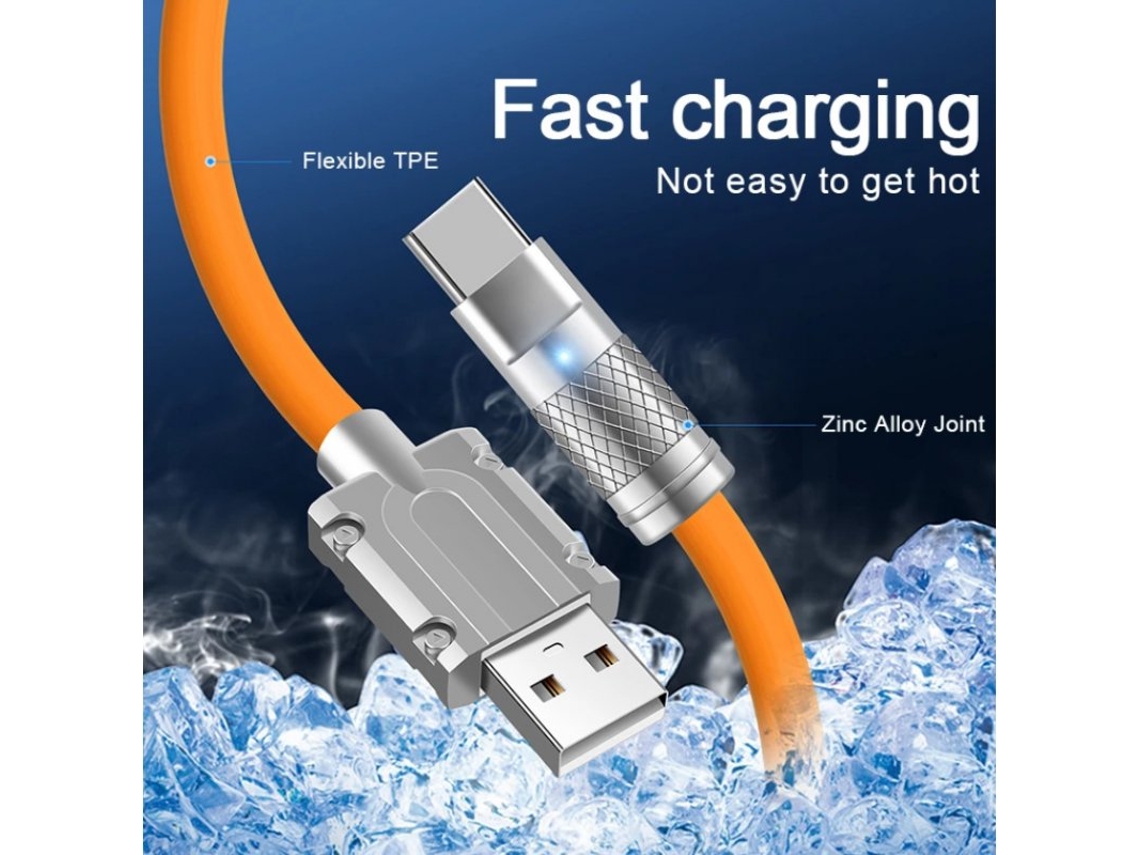 Cable Usb Tipo C Carga Rapida Flexible Samsung Huawei Xiaomi