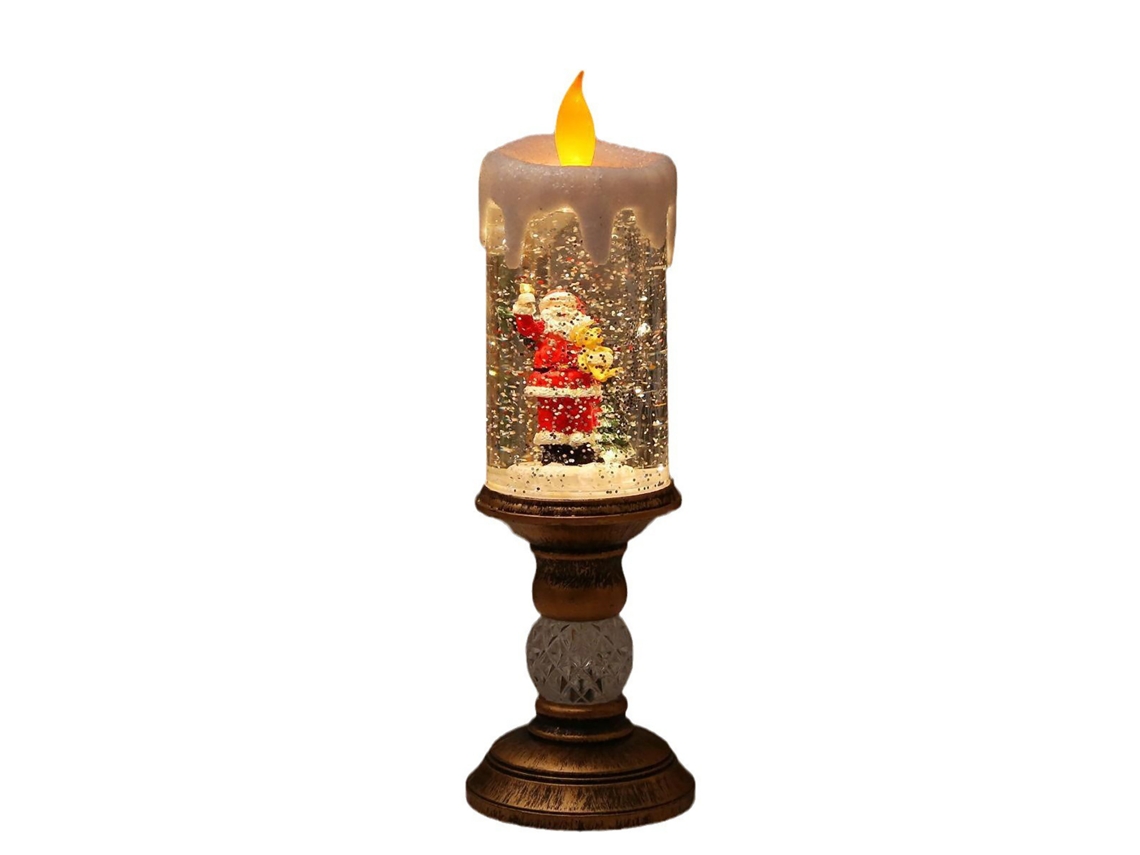 Luz de Papá Noel, velas LED para decoración navideña RNEMITERY