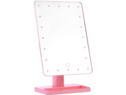 Espejo De Maquillaje Led Plegable De 20 Pulgadas Con Luz Cosmética Sin Espejo