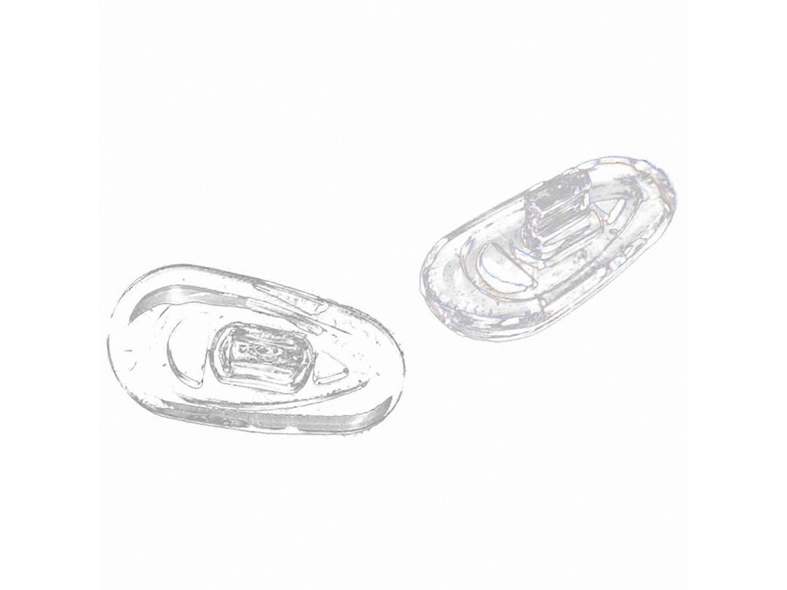 25 Pares De Almohadillas Nasales Ovaladas De Silicona Para Gafas, De Repuesto A Presión.