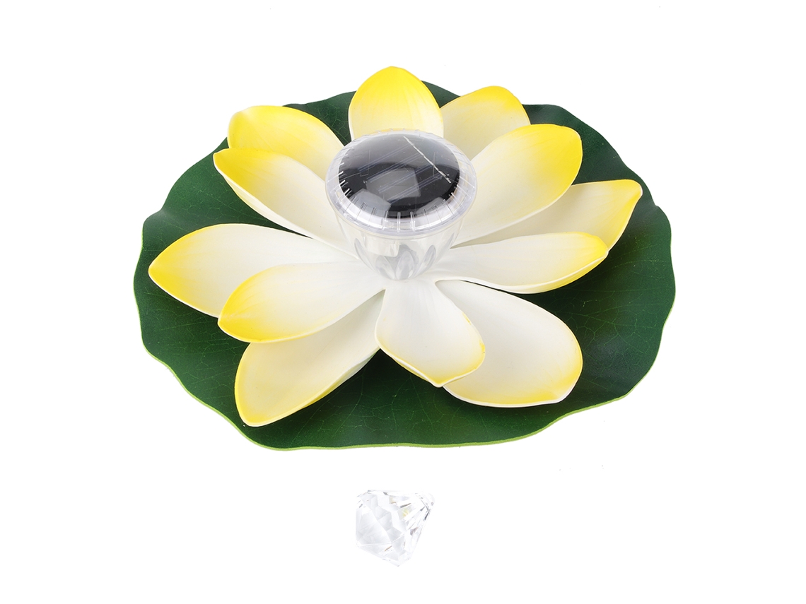 Lámpara Solar Led Flotante Con Forma De Loto, Que Cambia De Color, Resistente Al Agua, Para Jardín Y Piscina.
