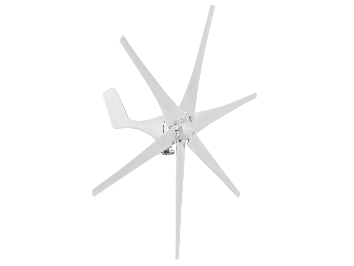 Kit de aerogenerador de 400 W y 12 V con controlador de carga híbrido de 6 palas, con una velocidad del viento inicial de 2,0 m/s, apto para centrales eléctricas.