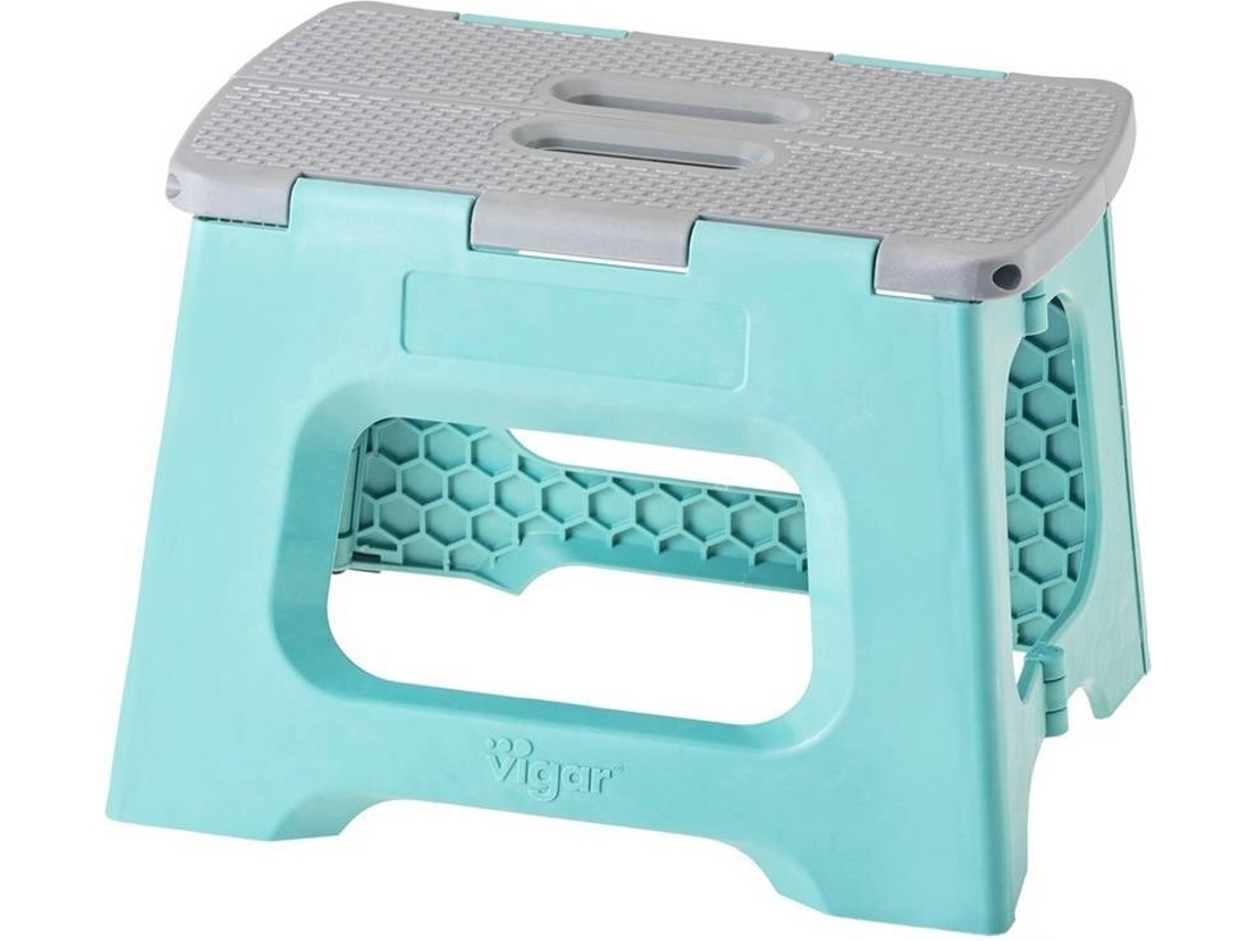 Taburete Plegable VIGAR Azul (Polipropileno - 32x3x33 cm)